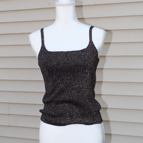 Atmosphere Black Gold Sparkle Tank Top - Picture 6 of 6